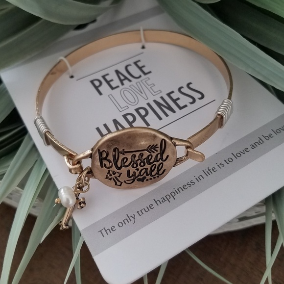 NWT brand new Tarnished gold cross braclet - Picture 4 of 5